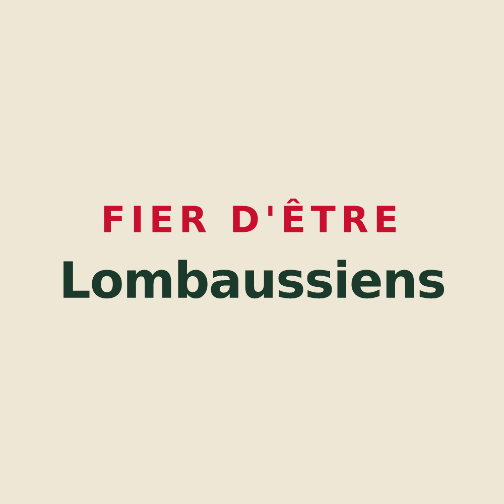 Tote bag « Fier d'être Lombaussiens » — design pour Saint-Genès-de-Lombaud