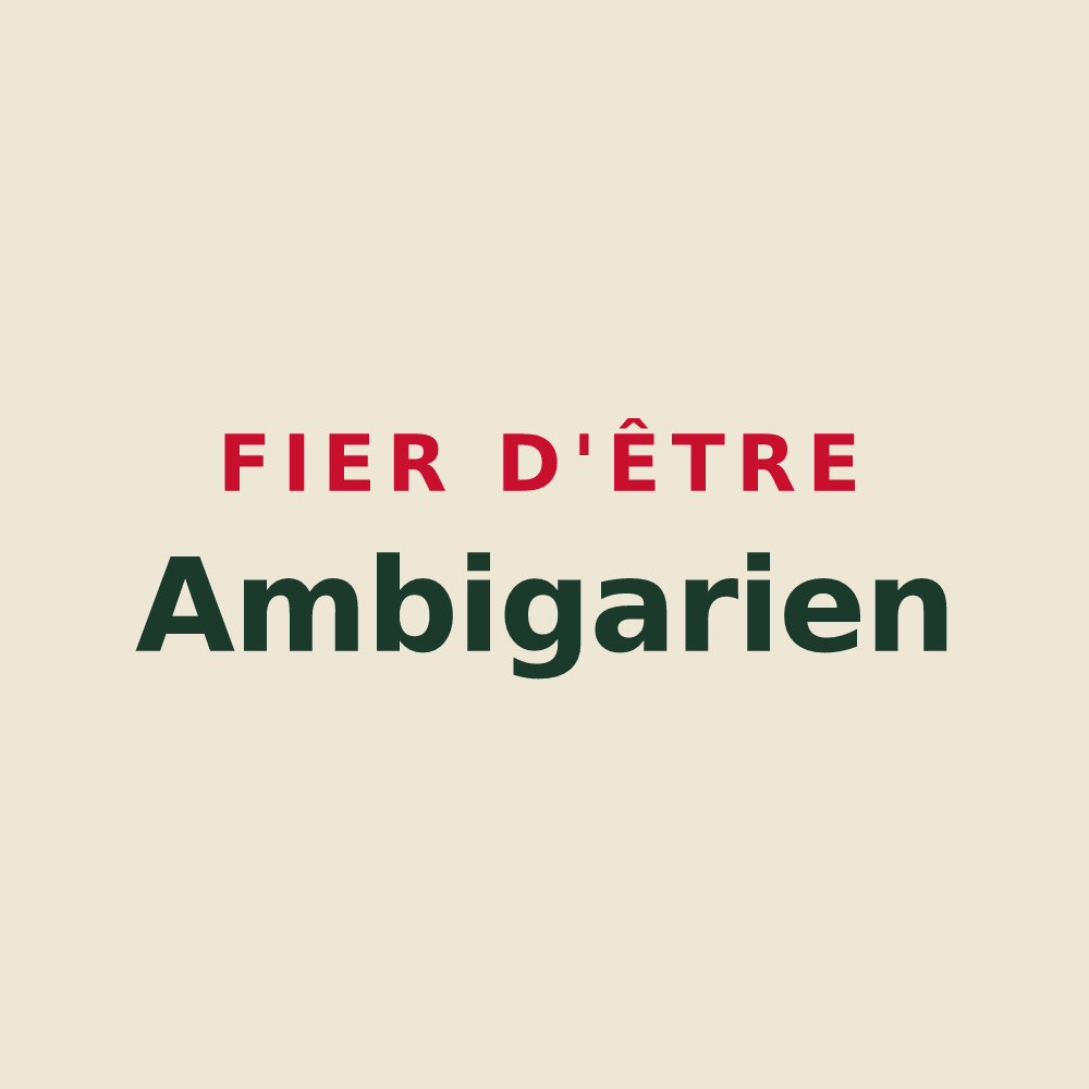 Tote bag « Fier d'être Ambigarien » — design pour Saint-Genest-d'Ambière