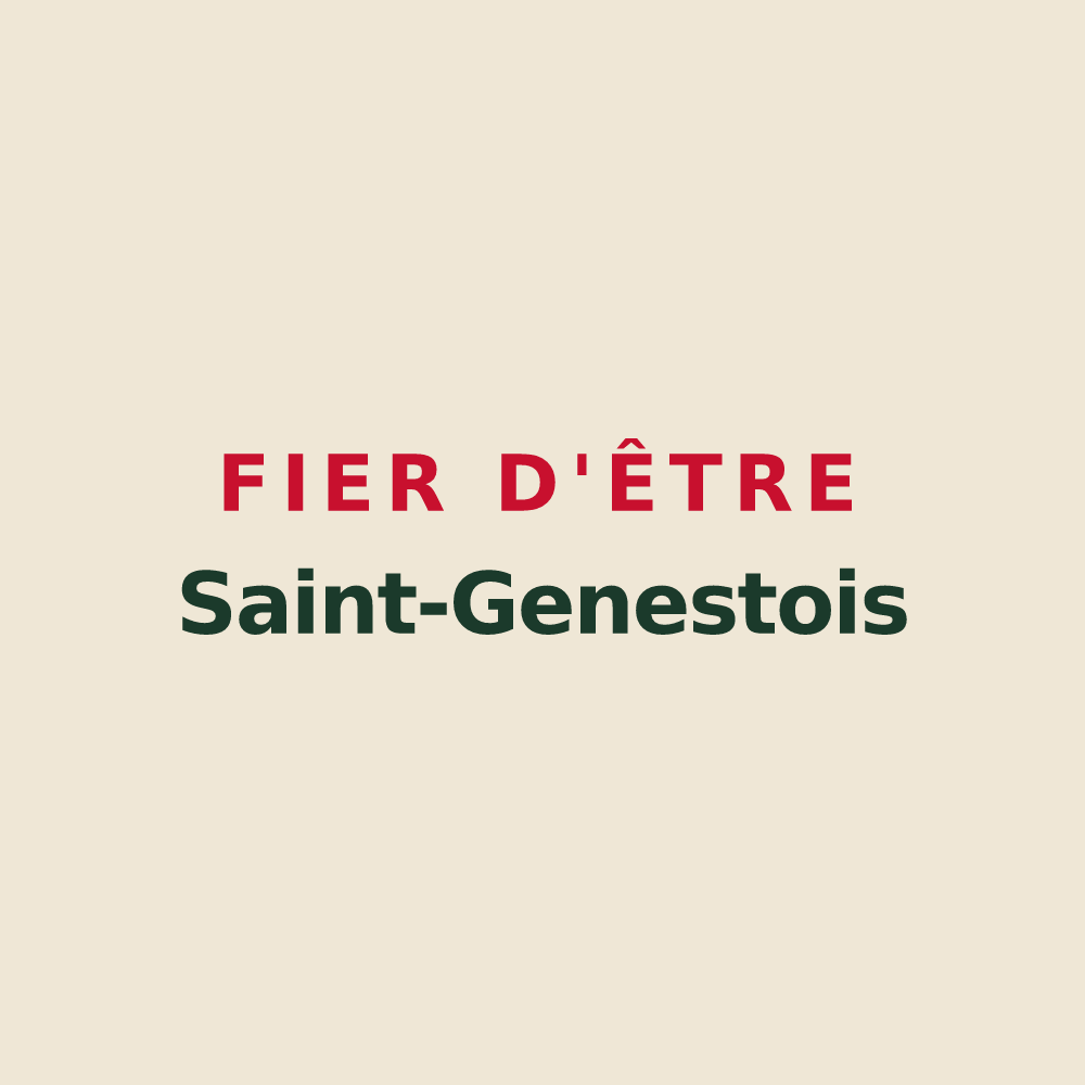 Tote bag « Fier d'être Saint-Genestois » — design pour Saint-Genest