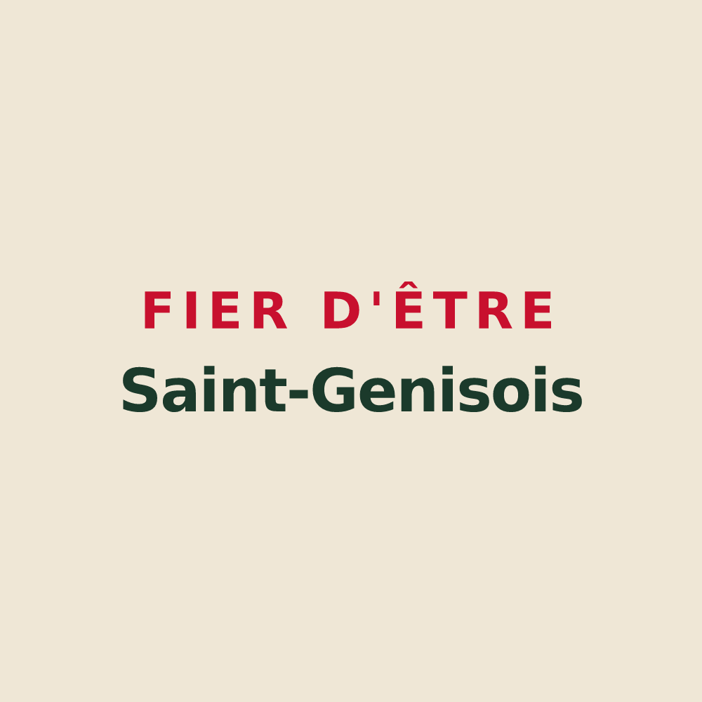 Tote bag « Fier d'être Saint-Genisois » — design pour Saint-Geniès-Bellevue