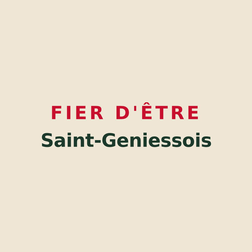 Tote bag « Fier d'être Saint-Geniessois » — design pour Saint-Geniès-de-Fontedit