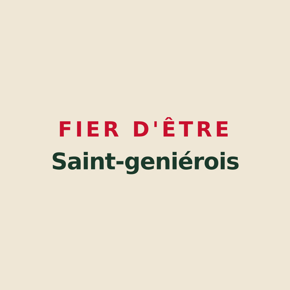 Tote bag « Fier d'être Saint-geniérois » — design pour Saint-Geniès-des-Mourgues