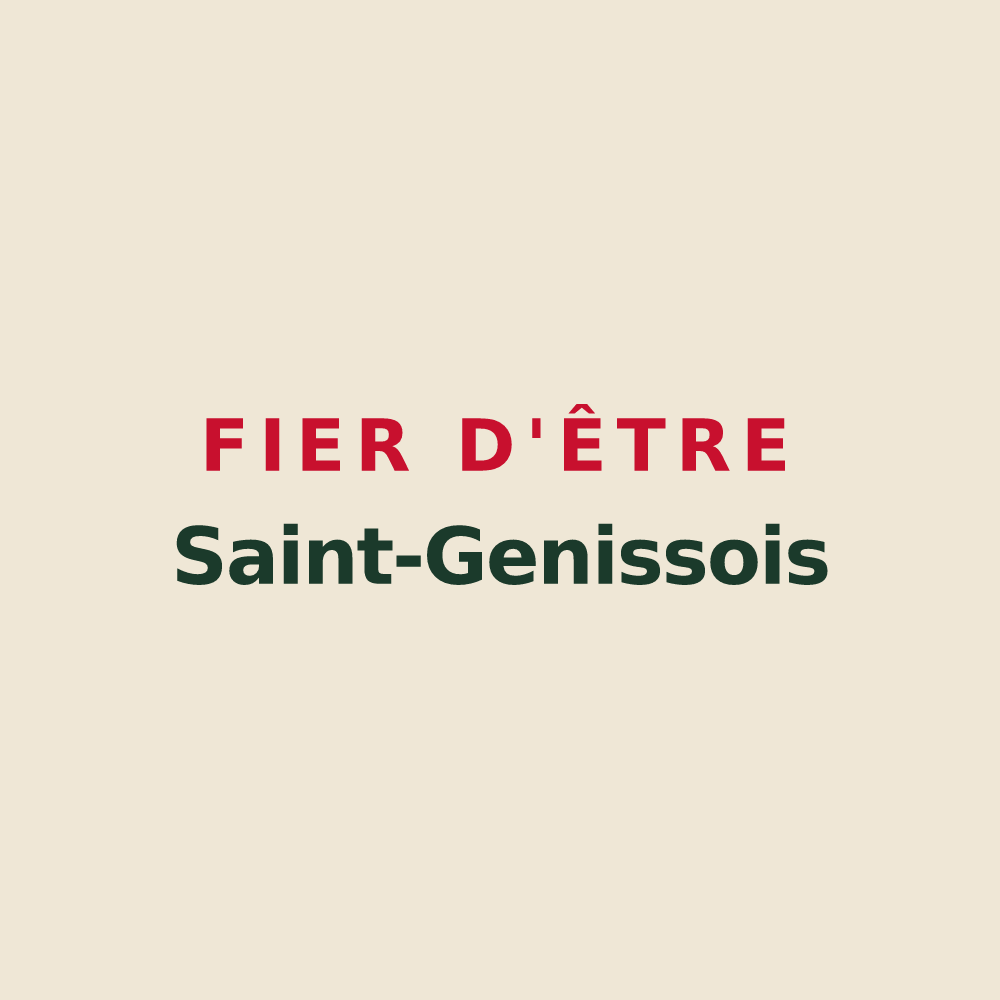 Tote bag « Fier d'être Saint-Genissois » — design pour Saint-Genis-d'Hiersac