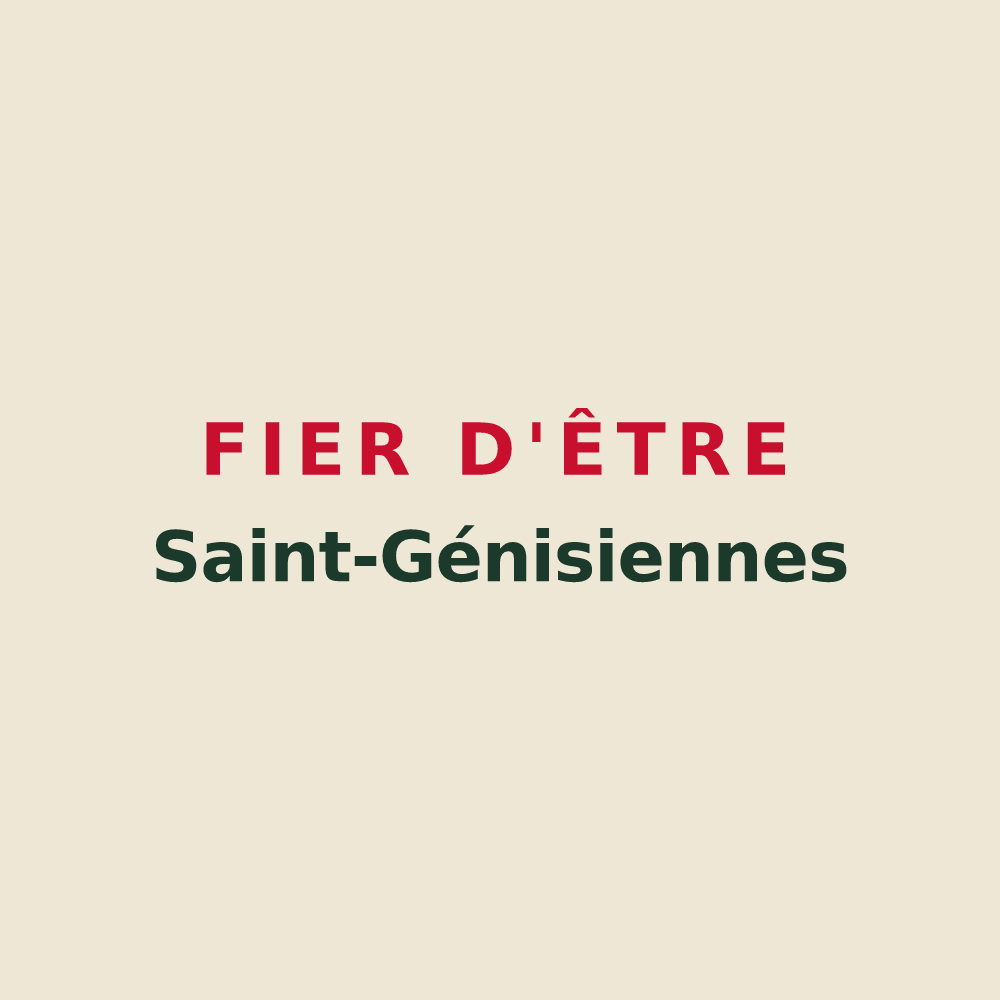 Tote bag « Fier d'être Saint-Génisiennes » — design pour Saint-Génis-des-Fontaines