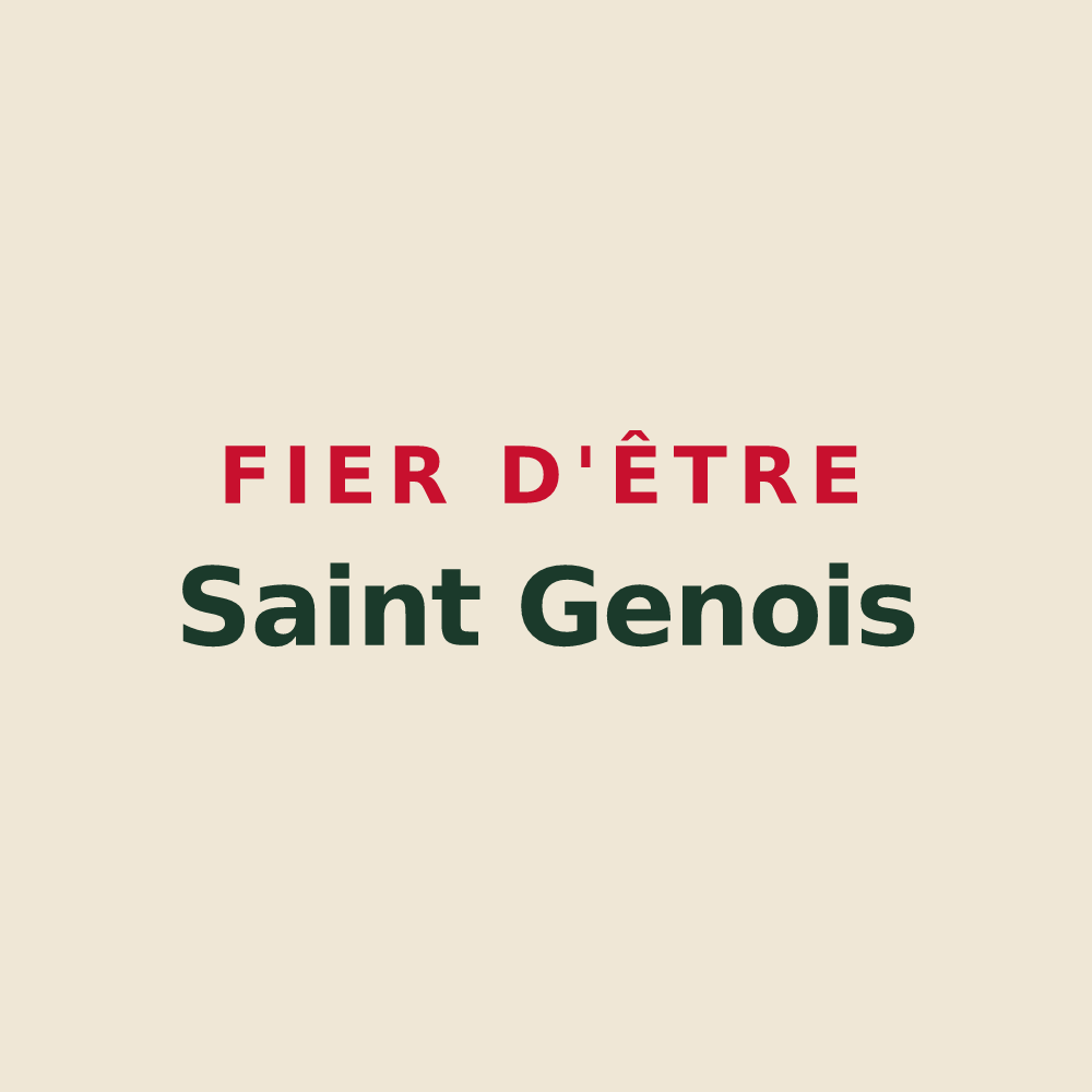 Tote bag « Fier d'être Saint Genois » — design pour Saint-Genis-les-Ollières