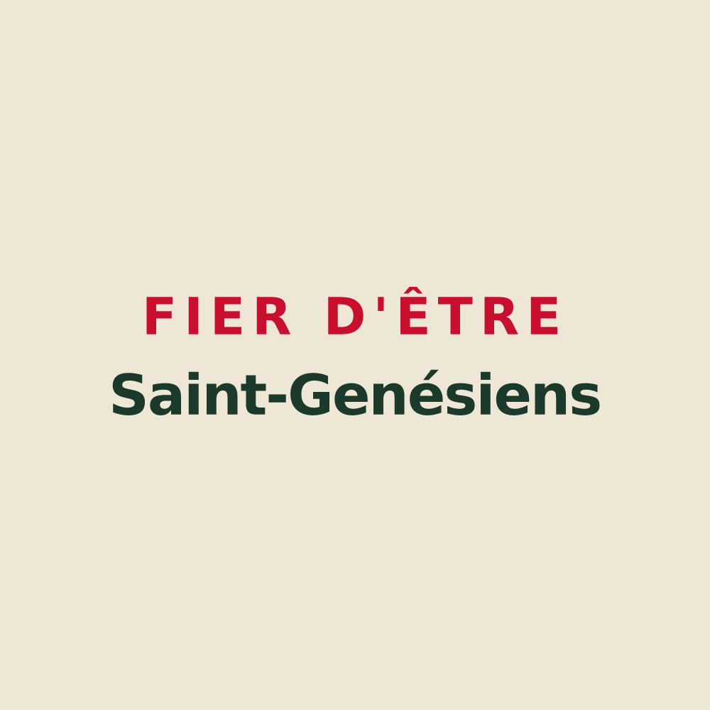 Tote bag « Fier d'être Saint-Genésiens » — design pour Saint-Genis-Pouilly