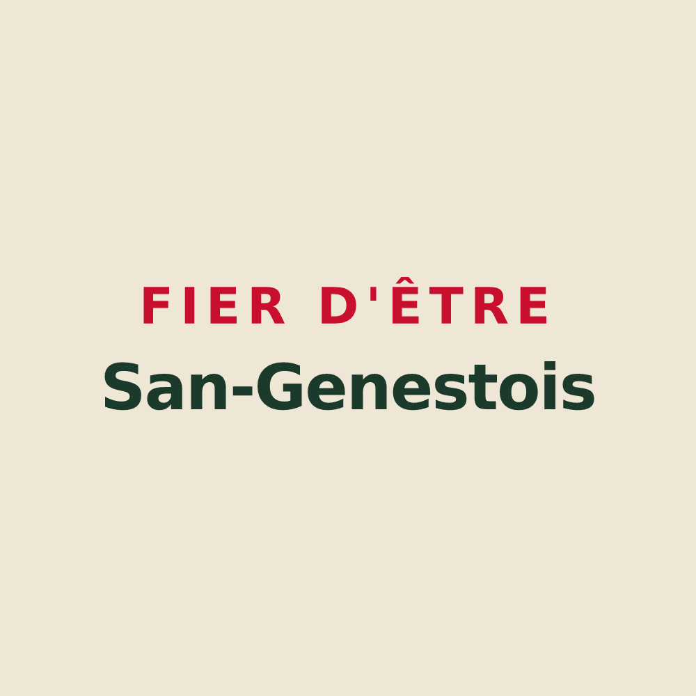 Tote bag « Fier d'être San-Genestois » — design pour Saint-Genix-les-Villages