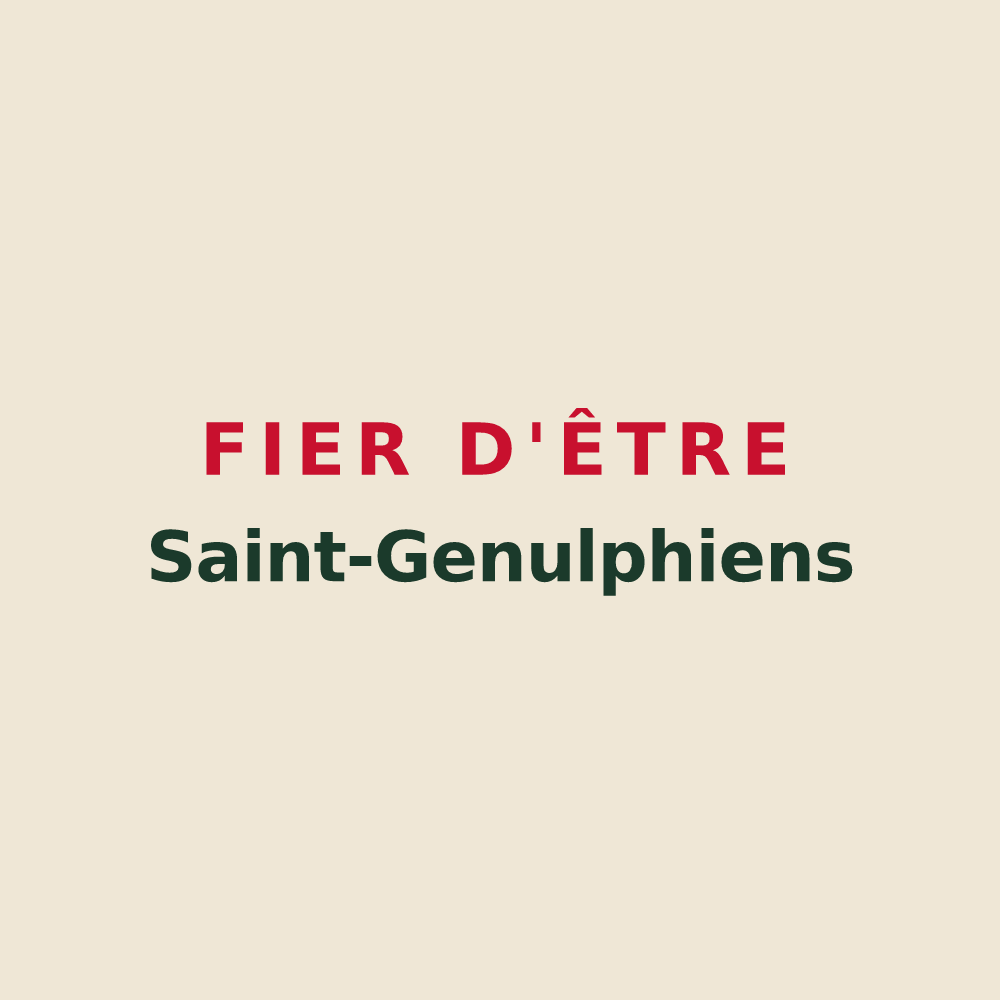 Tote bag « Fier d'être Saint-Genulphiens » — design pour Saint-Genou