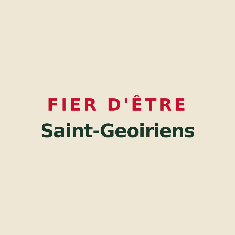 Tote bag « Fier d'être Saint-Geoiriens » — design pour Saint-Geoire-en-Valdaine
