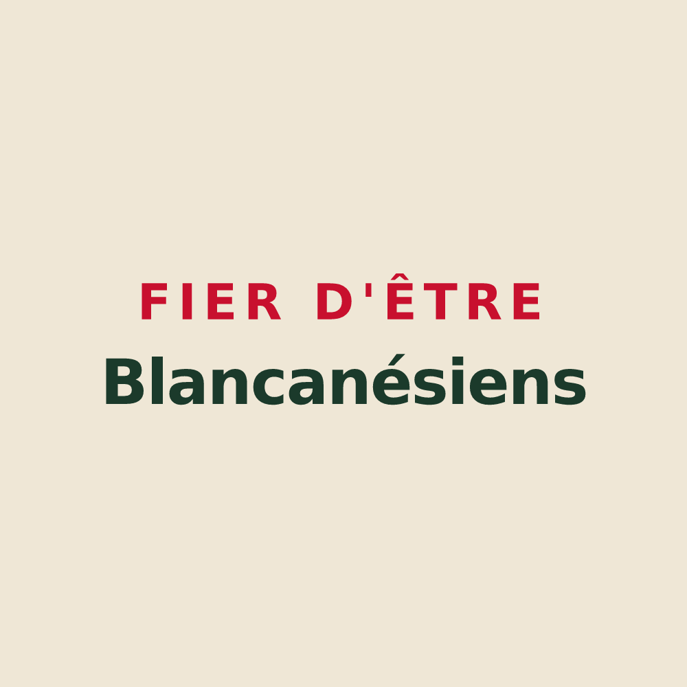 Tote bag « Fier d'être Blancanésiens » — design pour Saint-Georges-Blancaneix