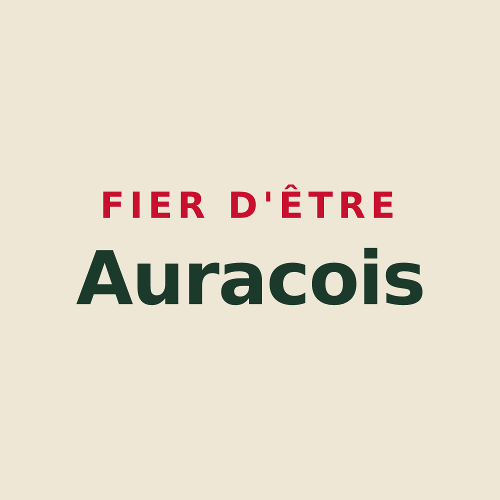 Tote bag « Fier d'être Auracois » — design pour Saint-Georges-d'Aurac