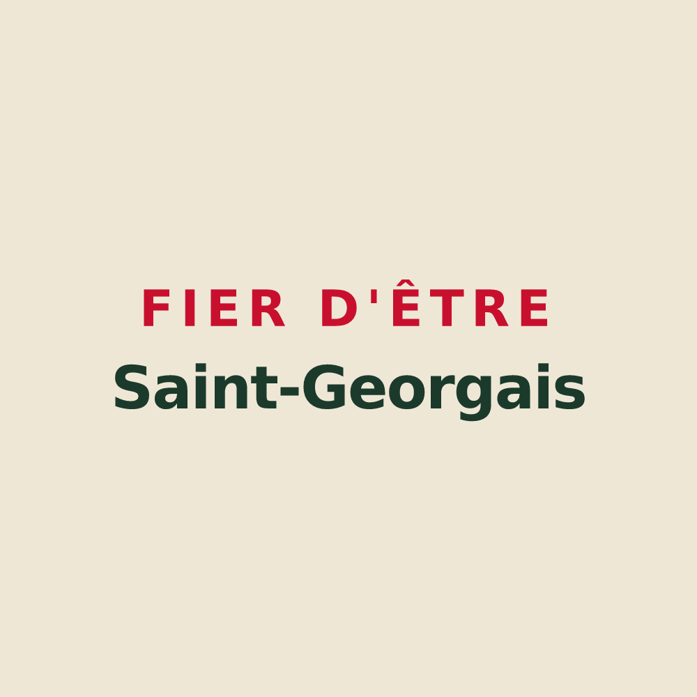 Tote bag « Fier d'être Saint-Georgais » — design pour Saint-Georges-d'Oléron