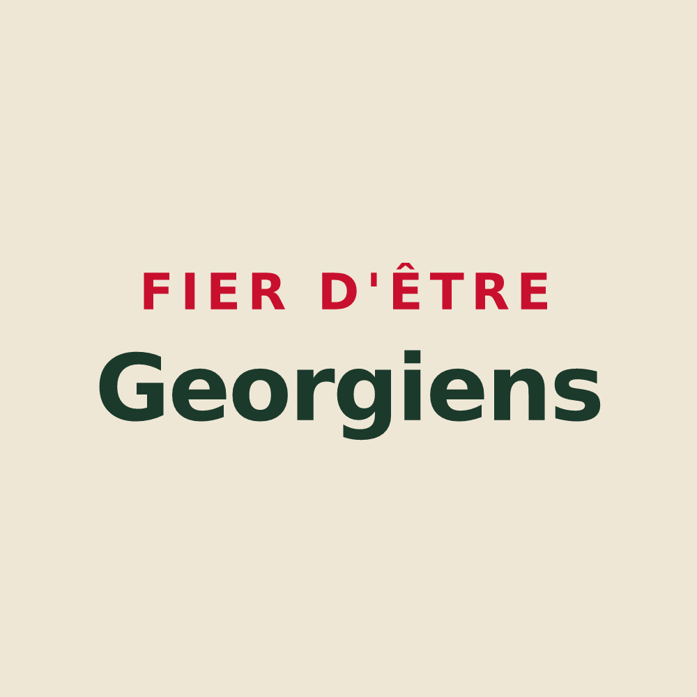 Tote bag « Fier d'être Georgiens » — design pour Saint-Georges-de-Livoye