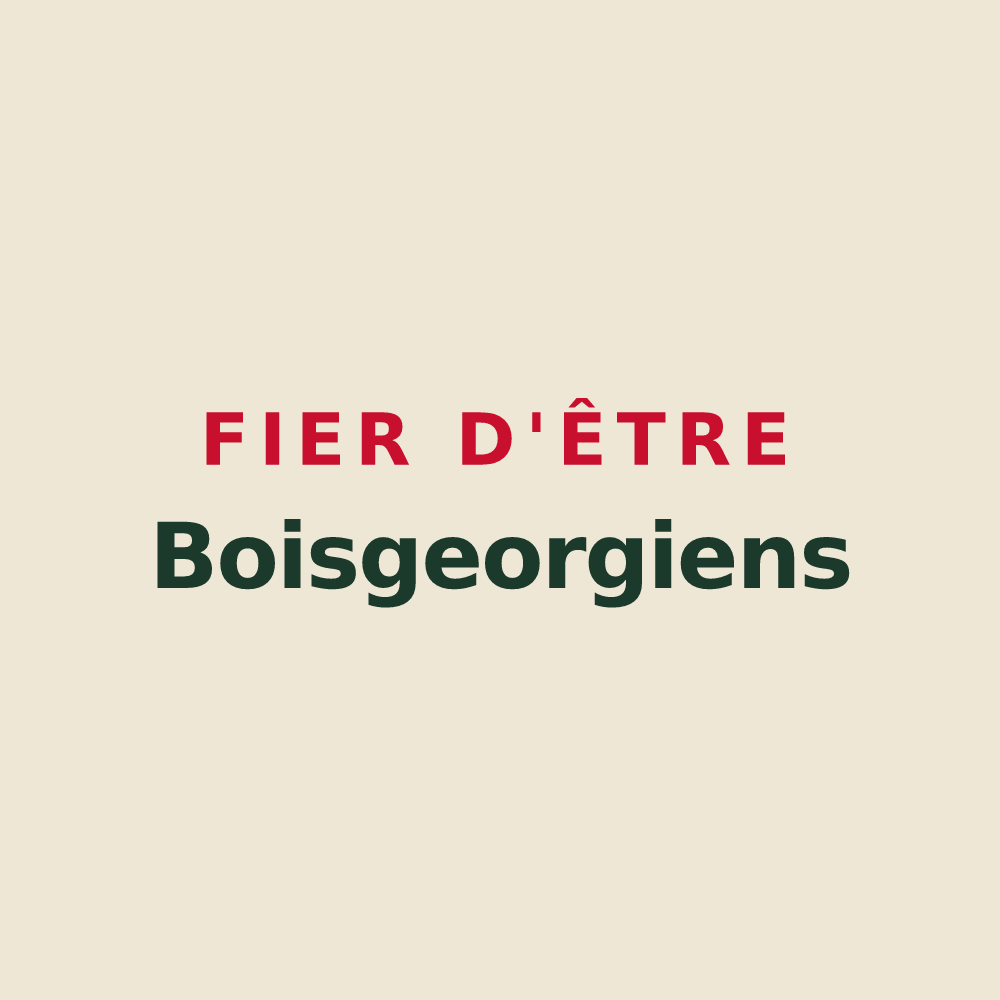 Tote bag « Fier d'être Boisgeorgiens » — design pour Saint-Georges-du-Bois
