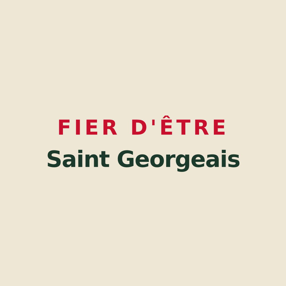 Tote bag « Fier d'être Saint Georgeais » — design pour Saint-Georges-du-Vièvre