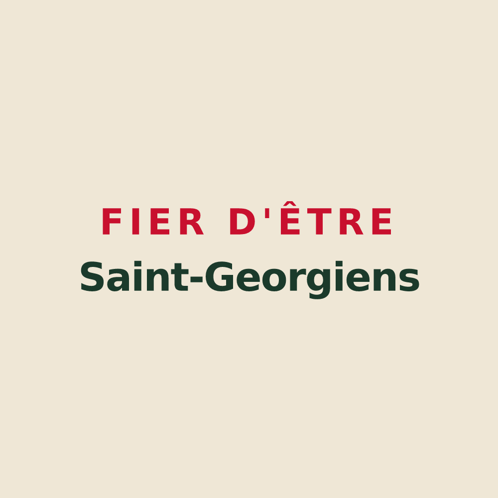 Tote bag « Fier d'être Saint-Georgiens » — design pour Saint-Georges-le-Gaultier