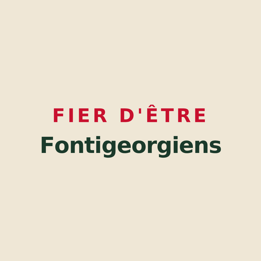 Tote bag « Fier d'être Fontigeorgiens » — design pour Saint-Georges-sur-Fontaine
