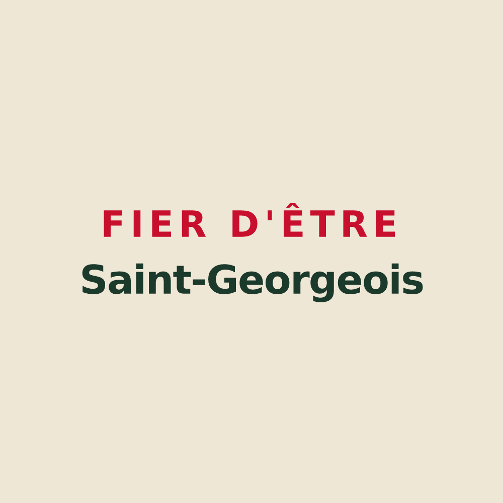 Tote bag « Fier d'être Saint-Georgeois » — design pour Saint-Georges-sur-Loire