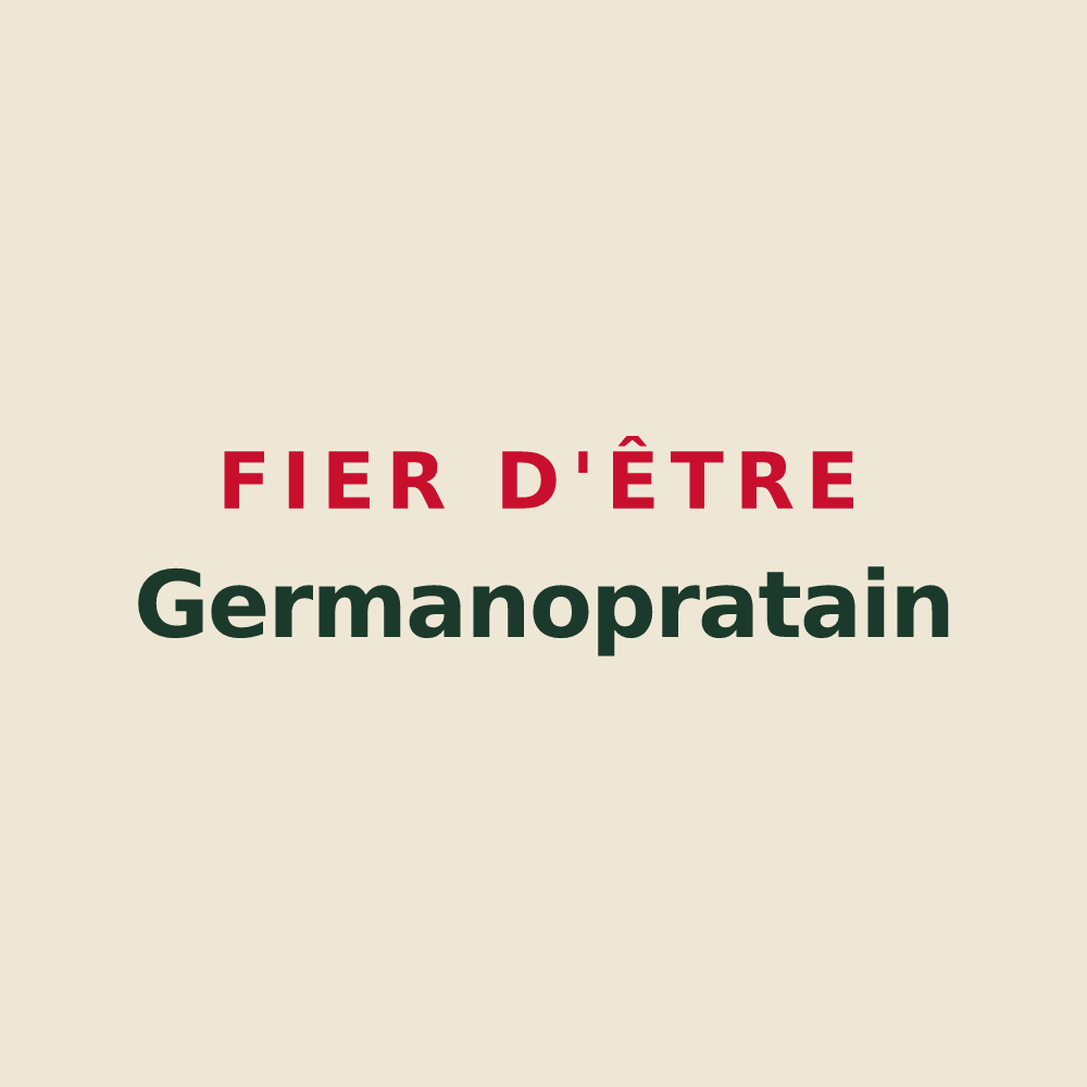 Tote bag « Fier d'être Germanopratain » — design pour Saint-Germain-des-Prés
