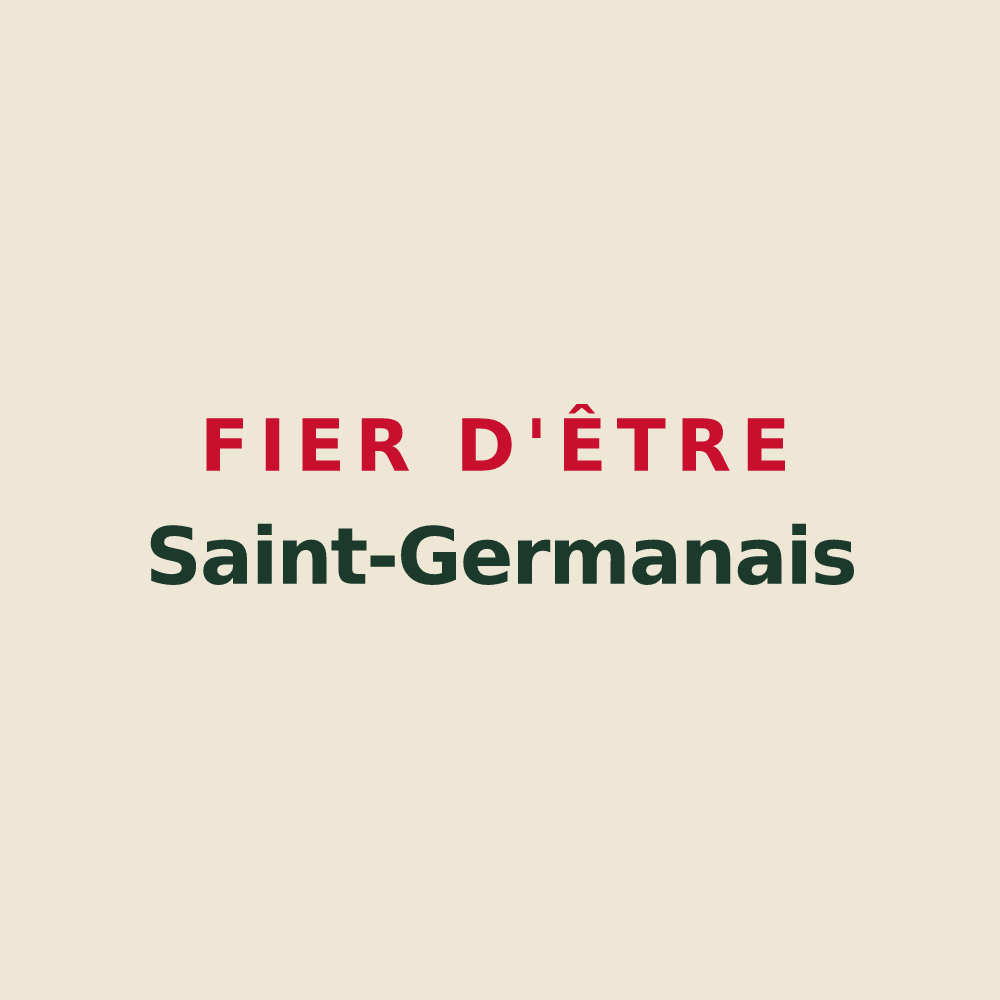 Tote bag « Fier d'être Saint-Germanais » — design pour Saint-Germain-du-Bel-Air