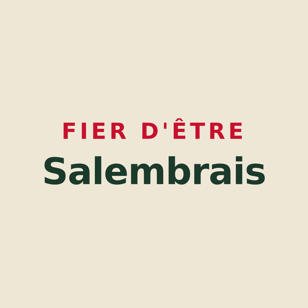 Tote bag « Fier d'être Salembrais » — design pour Saint-Germain-du-Salembre