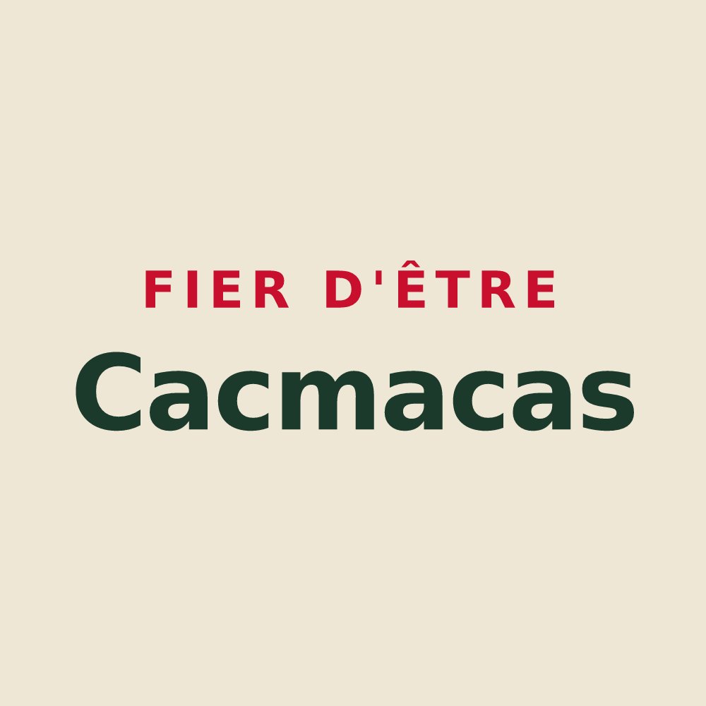 Tote bag « Fier d'être Cacmacas » — design pour Saint-Germain-en-Montagne