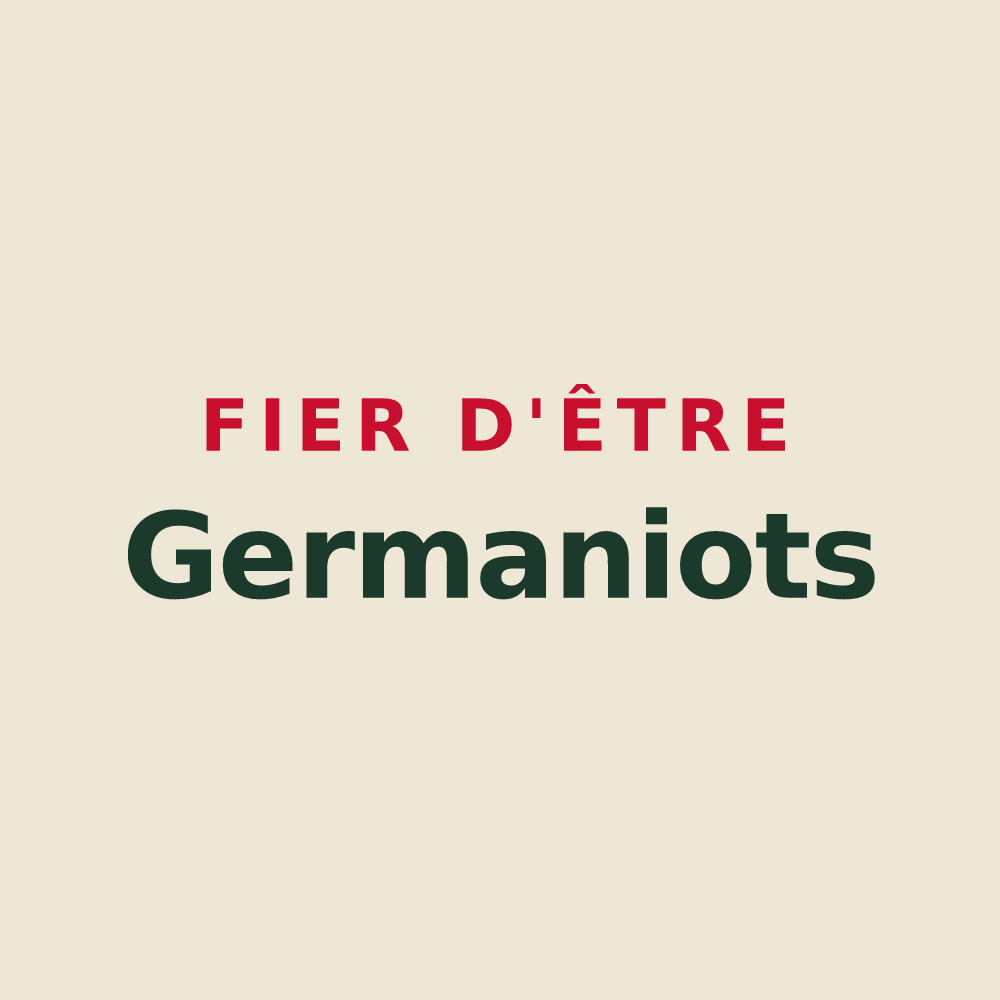 Tote bag « Fier d'être Germaniots » — design pour Saint-Germain-la-Ville
