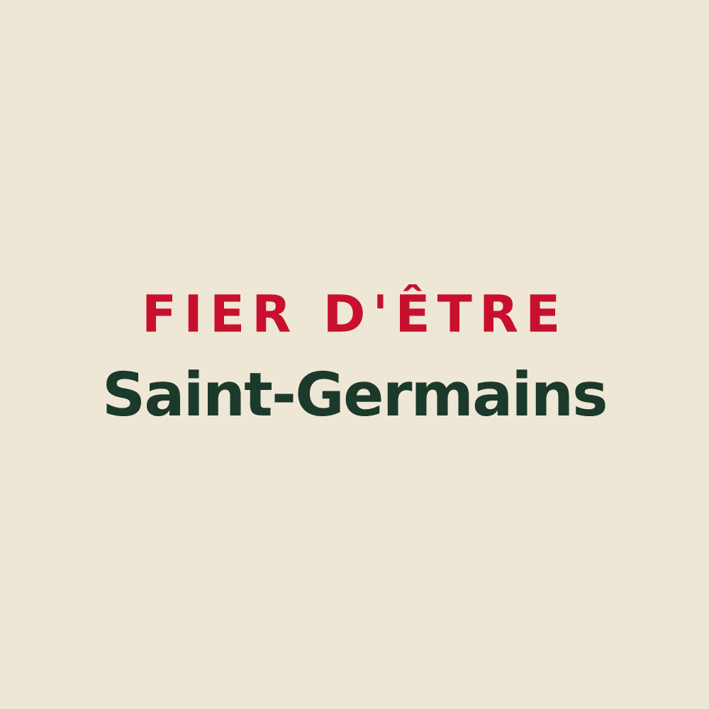 Tote bag « Fier d'être Saint-Germains » — design pour Saint-Germain-Lavolps