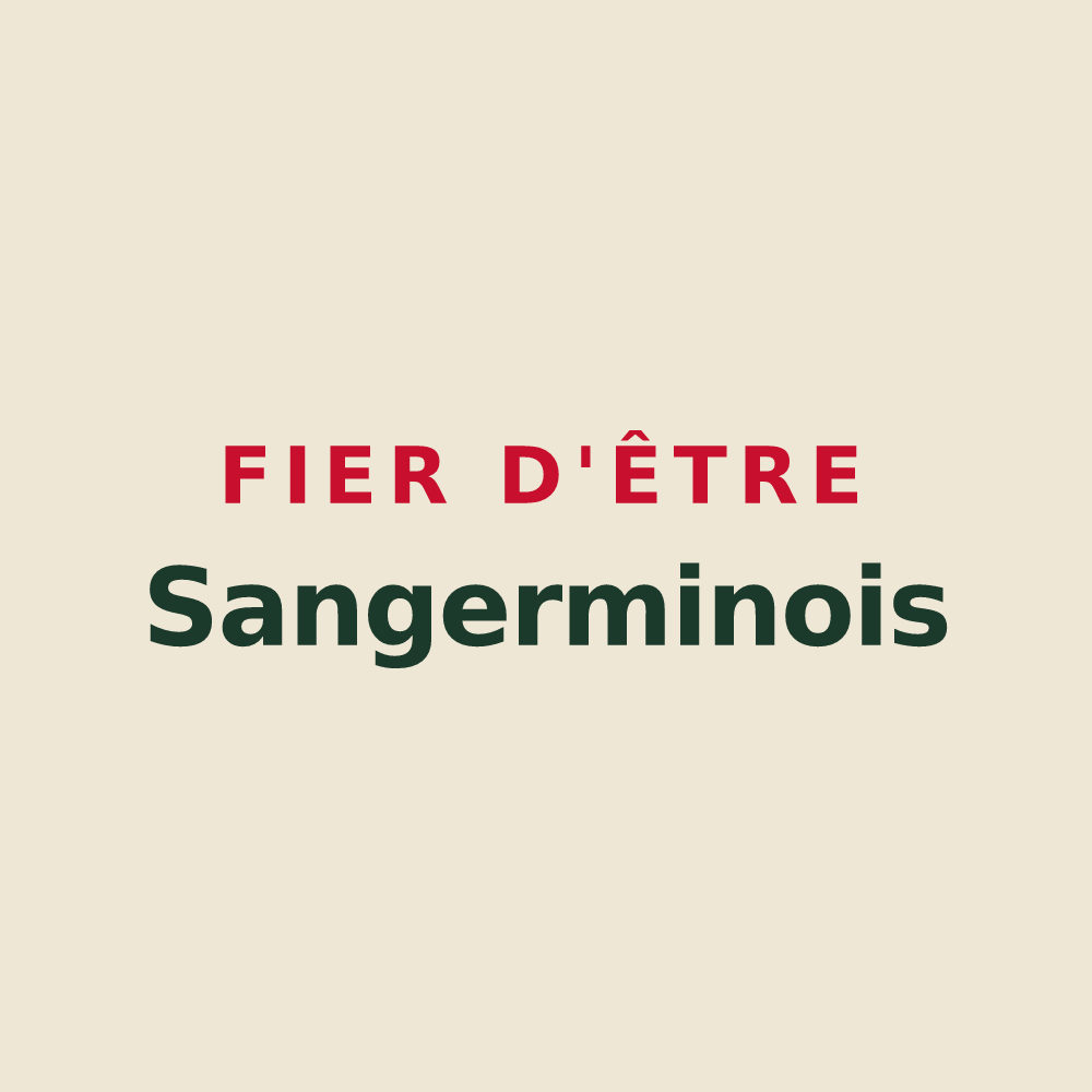 Tote bag « Fier d'être Sangerminois » — design pour Saint-Germain-le-Châtelet