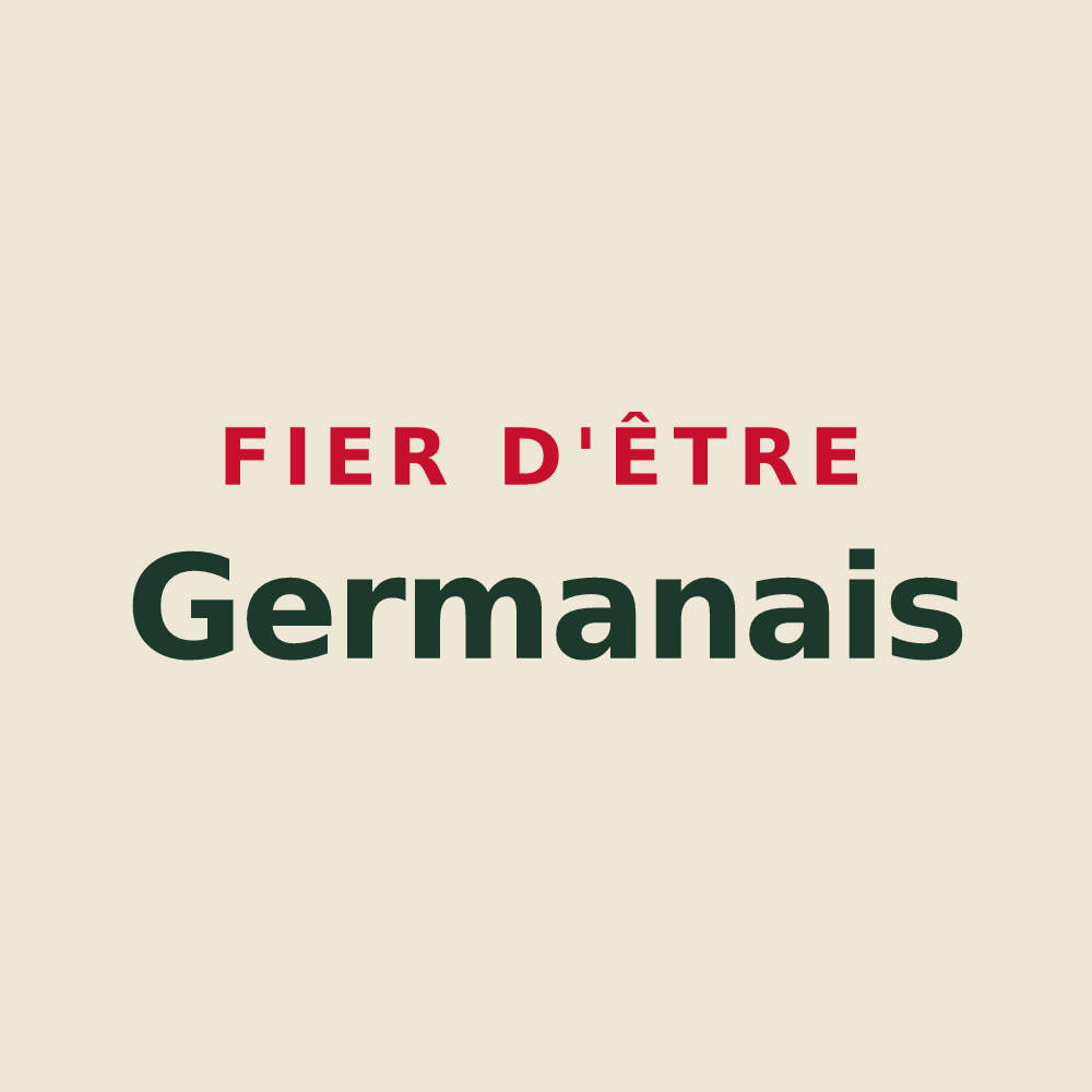 Tote bag « Fier d'être Germanais » — design pour Saint-Germain-le-Guillaume
