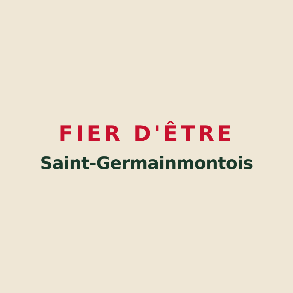 Tote bag « Fier d'être Saint-Germainmontois » — design pour Saint-Germainmont