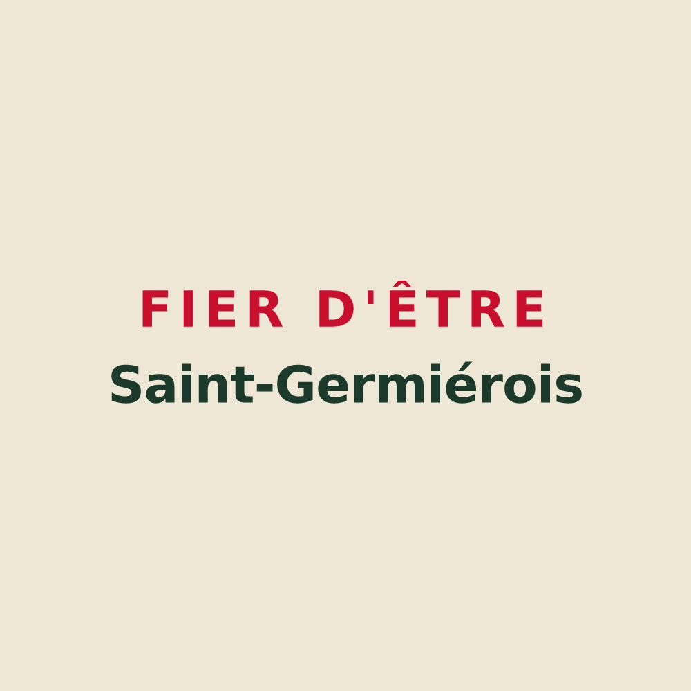 Tote bag « Fier d'être Saint-Germiérois » — design pour Saint-Germier