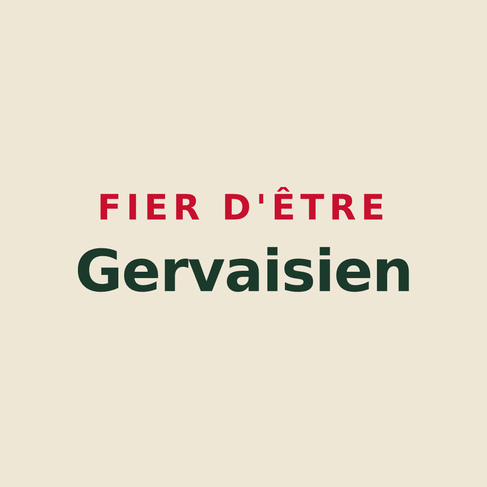 Tote bag « Fier d'être Gervaisien » — design pour Saint-Gervais-de-Vic