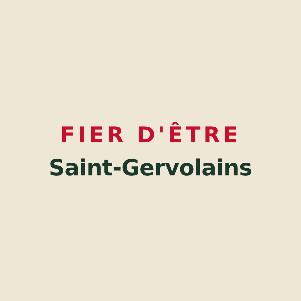 Tote bag « Fier d'être Saint-Gervolains » — design pour Saint-Gervais-les-Bains