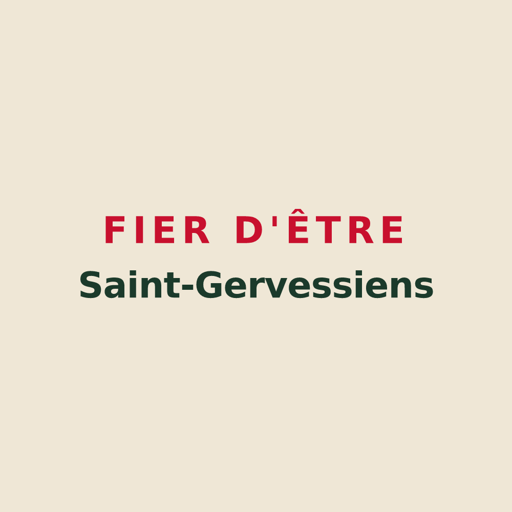 Tote bag « Fier d'être Saint-Gervessiens » — design pour Saint-Gervais-les-Trois-Clochers