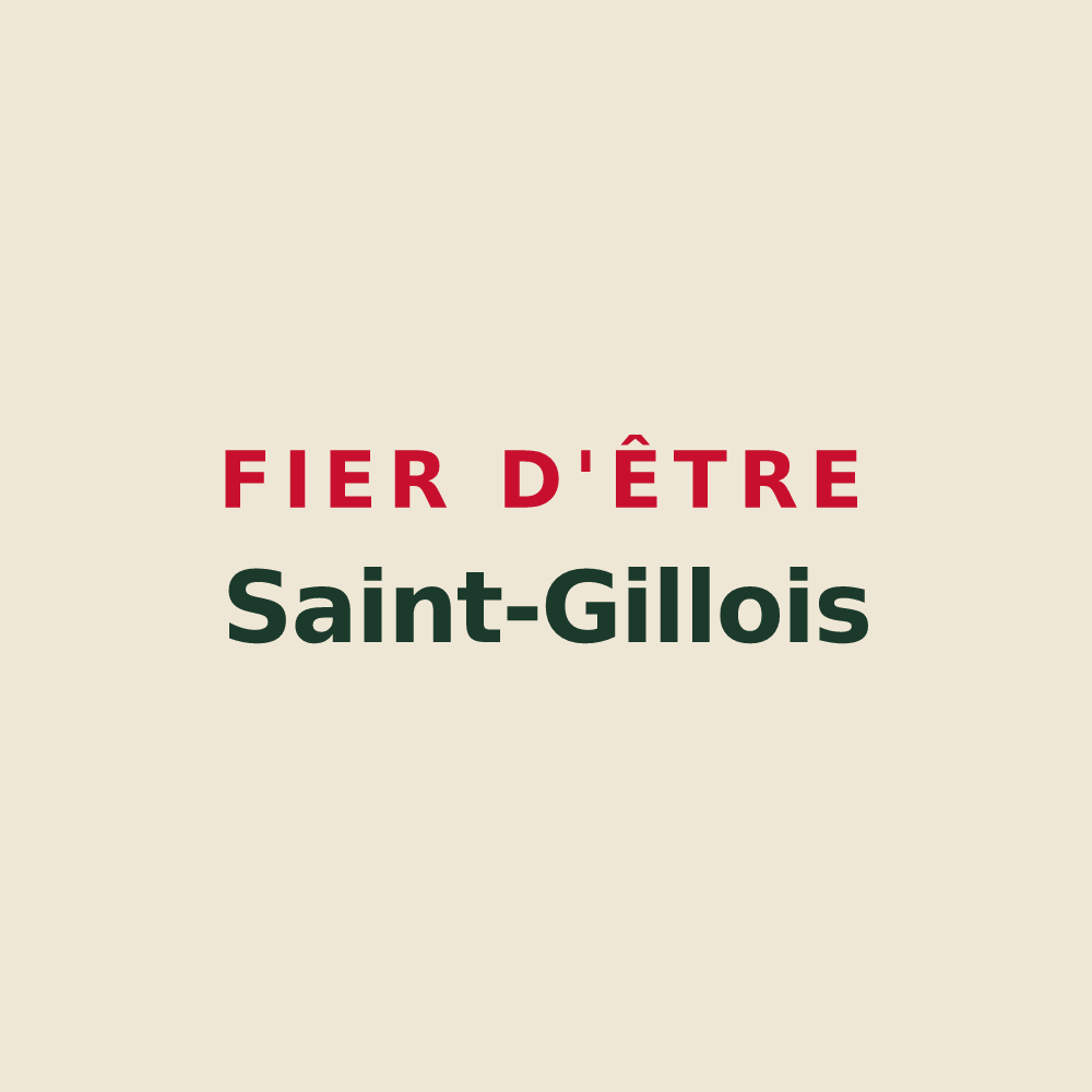 Tote bag « Fier d'être Saint-Gillois » — design pour Saint-Gilles-des-Marais