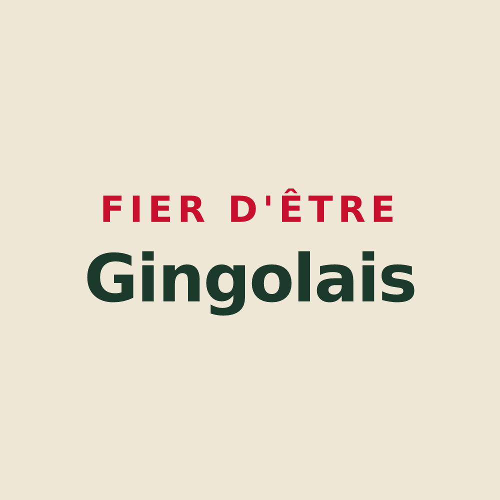 Tote bag « Fier d'être Gingolais » — design pour Saint-Gingolph