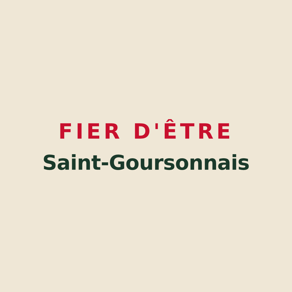 Tote bag « Fier d'être Saint-Goursonnais » — design pour Saint-Gourson