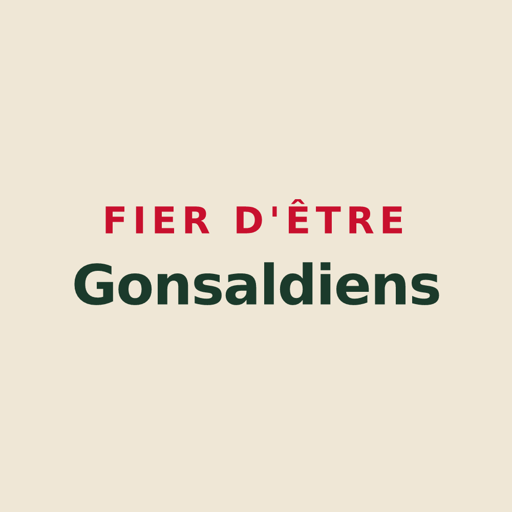 Tote bag « Fier d'être Gonsaldiens » — design pour Saint-Goussaud