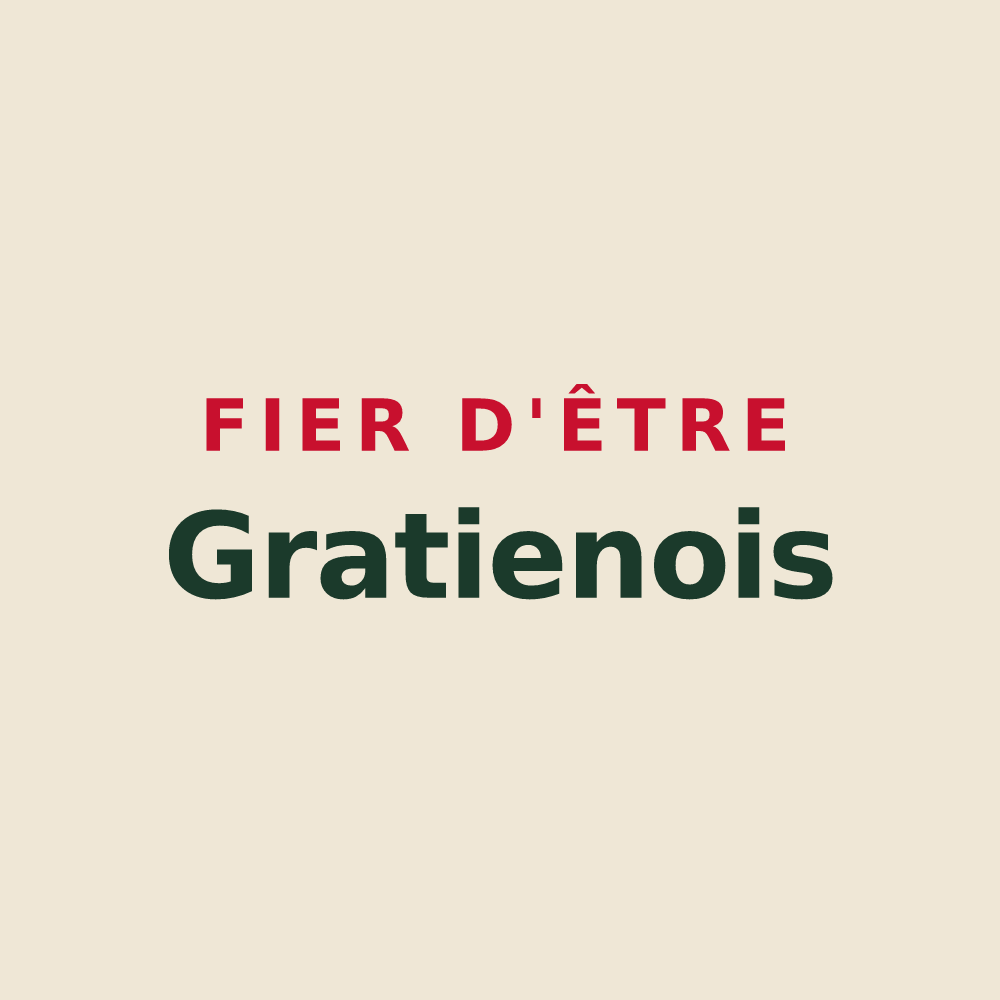 Tote bag « Fier d'être Gratienois » — design pour Saint-Gratien