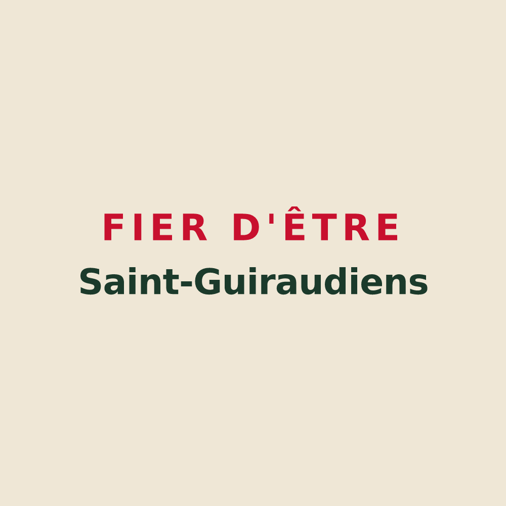 Tote bag « Fier d'être Saint-Guiraudiens » — design pour Saint-Guiraud
