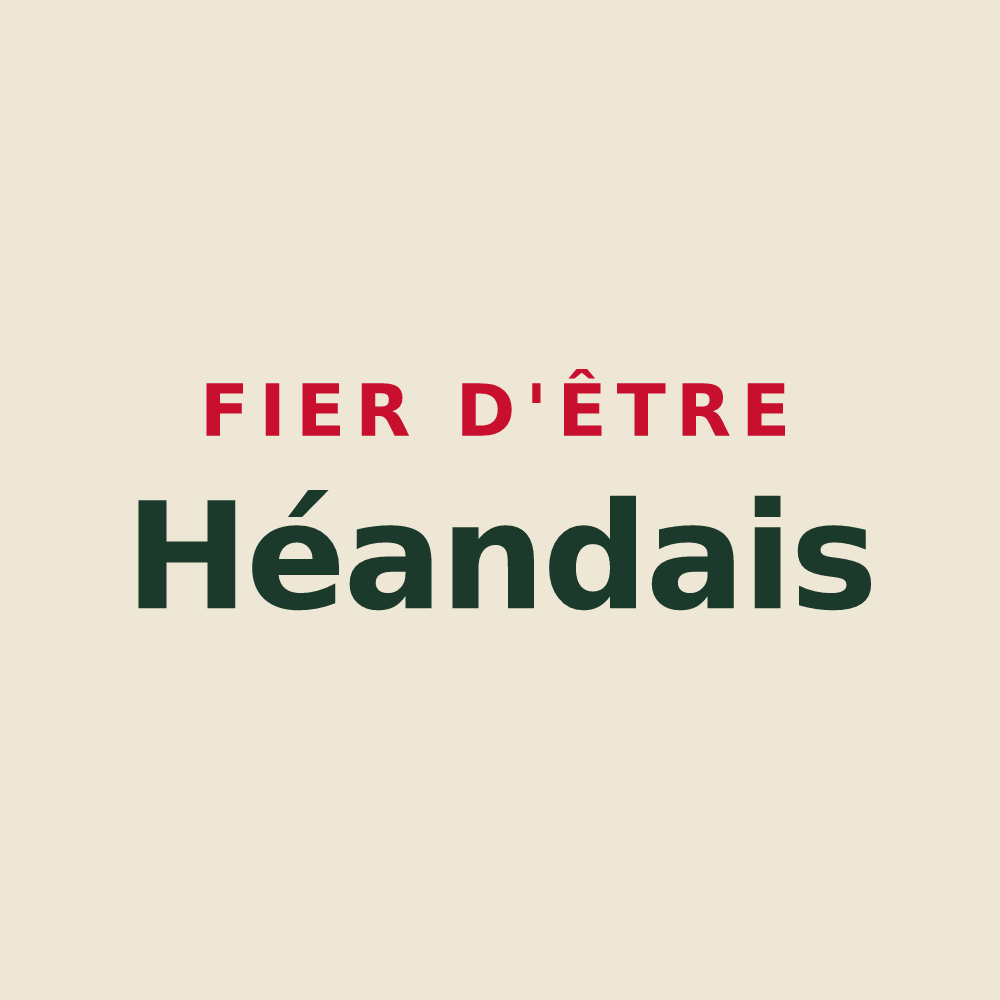 Tote bag « Fier d'être Héandais » — design pour Saint-Héand
