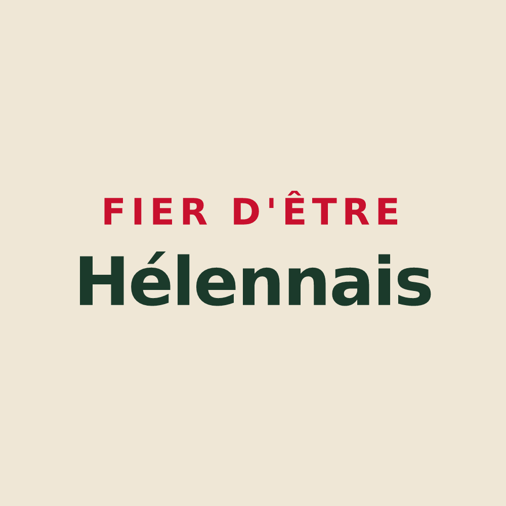 Tote bag « Fier d'être Hélennais » — design pour Saint-Hélen