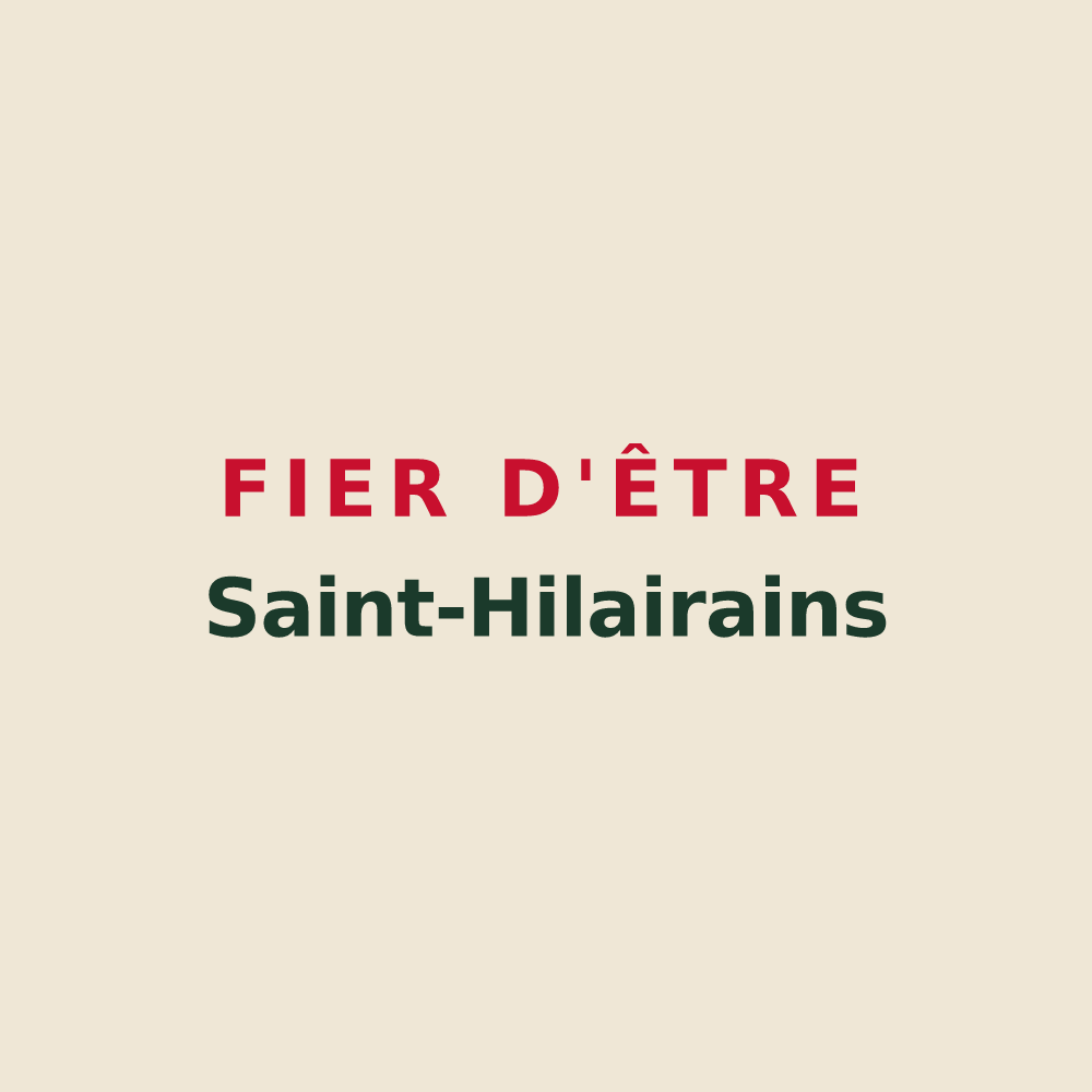 Tote bag « Fier d'être Saint-Hilairains » — design pour Saint-Hilaire-de-Lavit