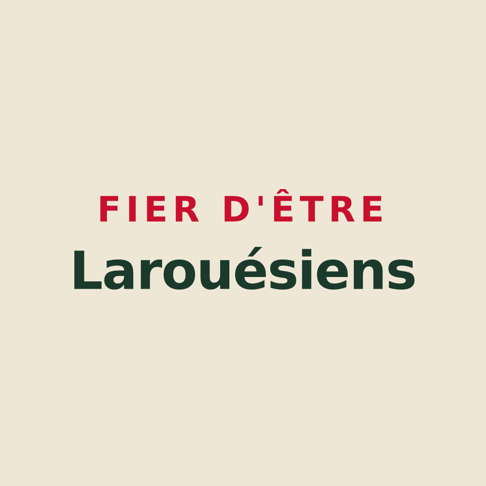 Tote bag « Fier d'être Larouésiens » — design pour Saint-Hilaire-la-Croix