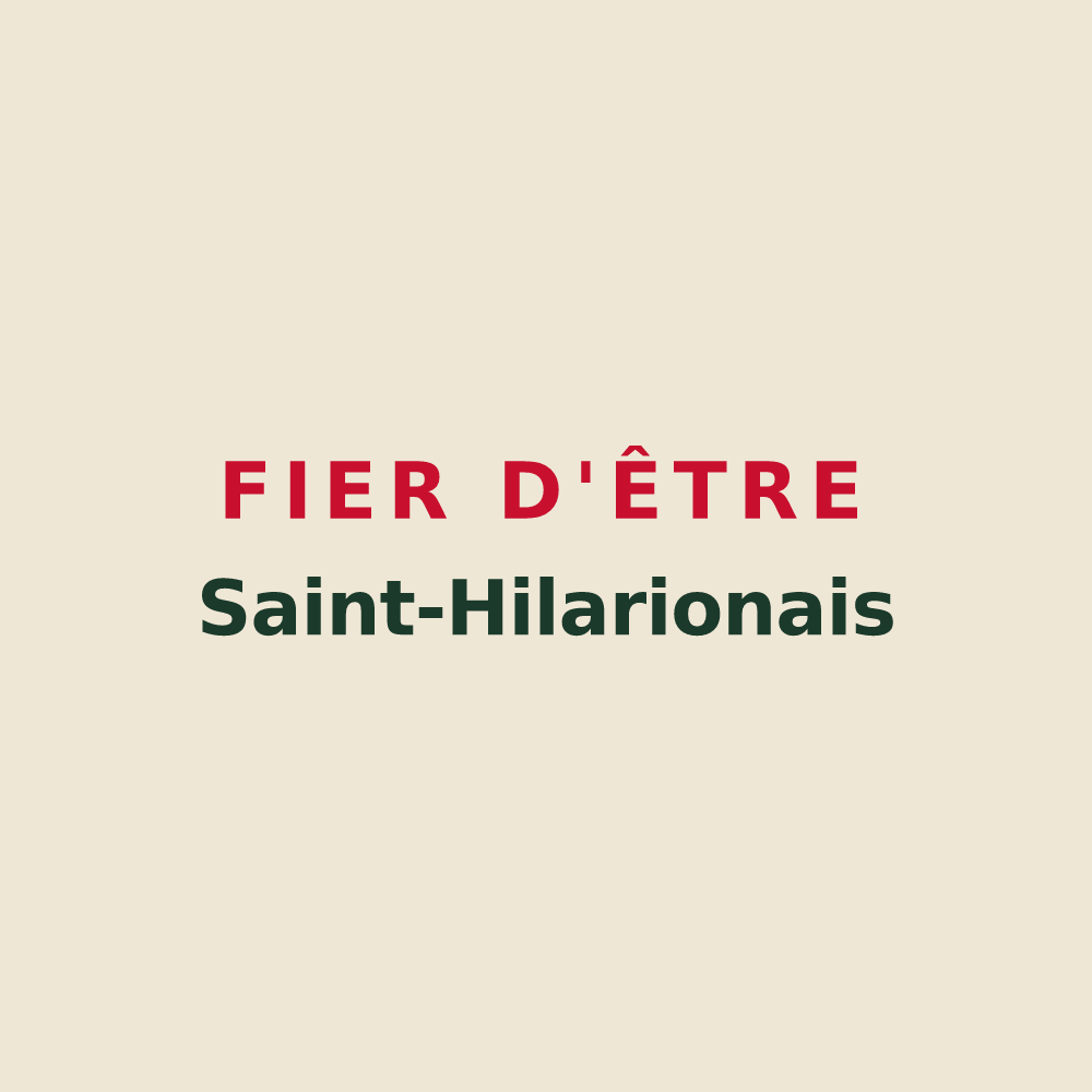 Tote bag « Fier d'être Saint-Hilarionais » — design pour Saint-Hilarion