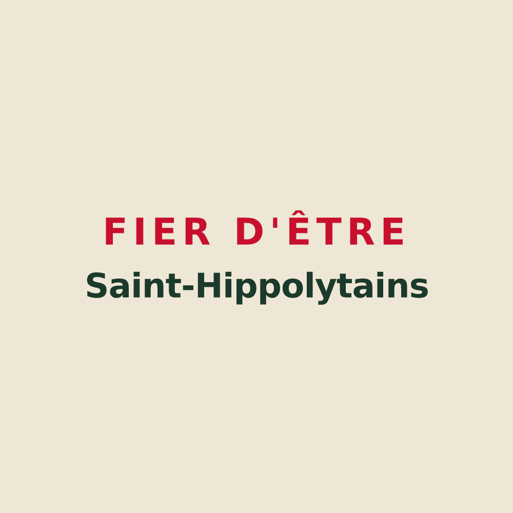 Tote bag « Fier d'être Saint-Hippolytains » — design pour Saint-Hippolyte