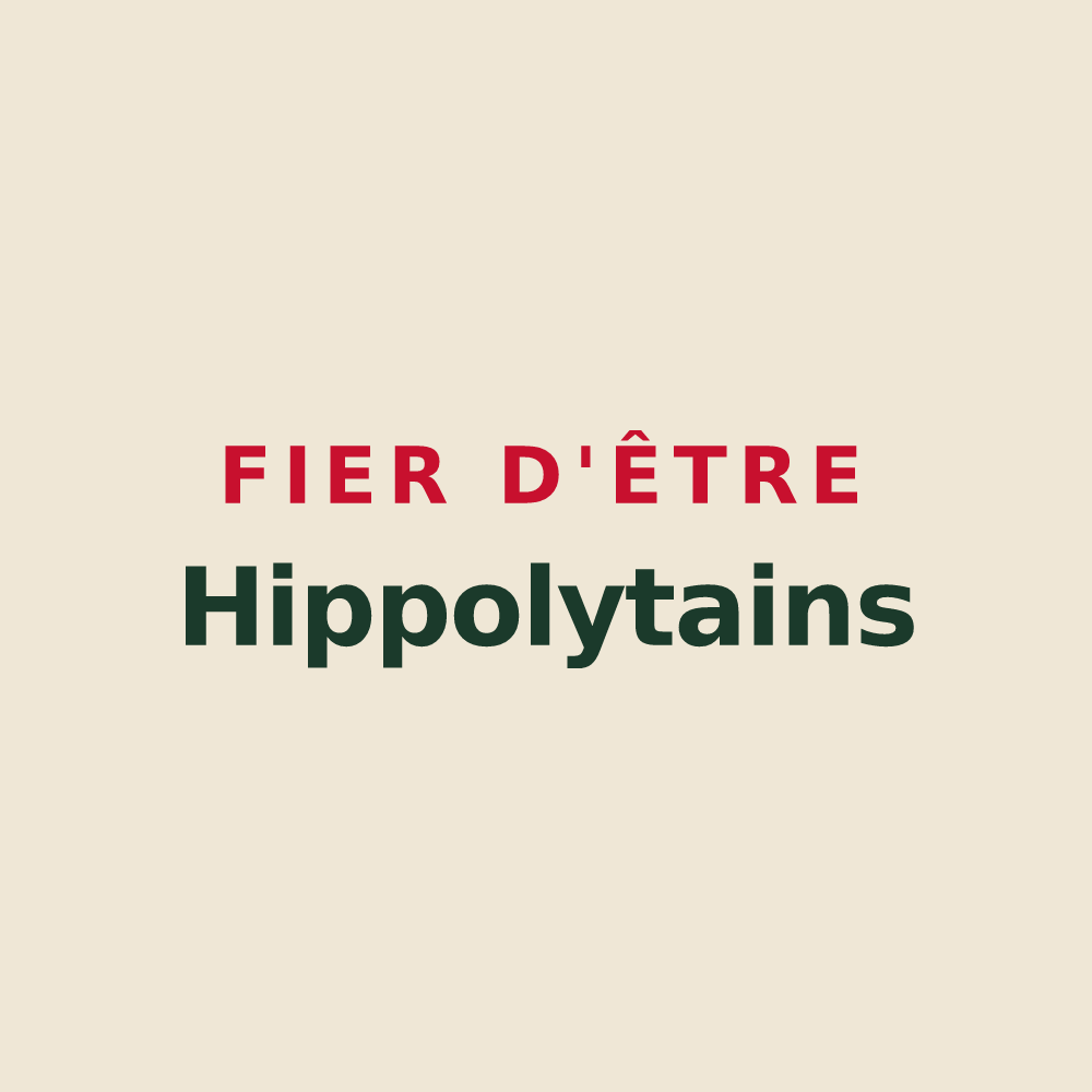 Tote bag « Fier d'être Hippolytains » — design pour Saint-Hippolyte