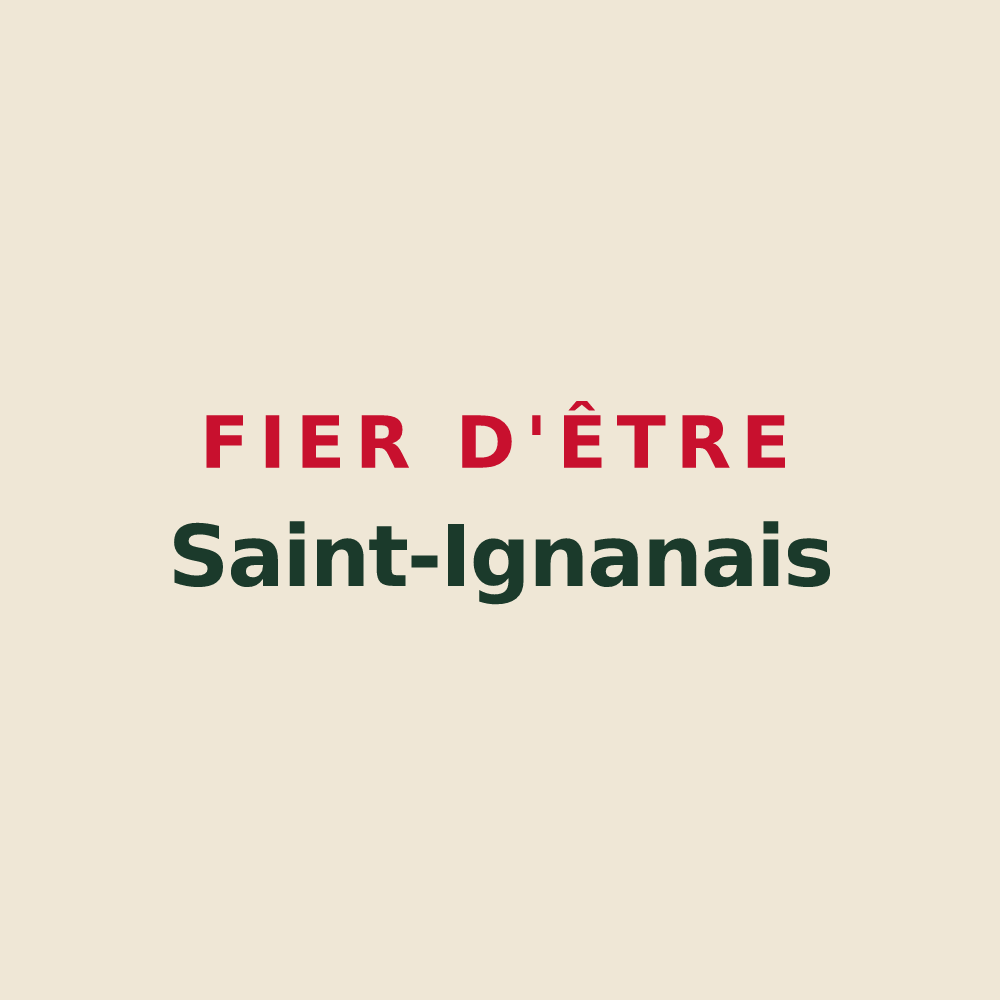 Tote bag « Fier d'être Saint-Ignanais » — design pour Saint-Ignan