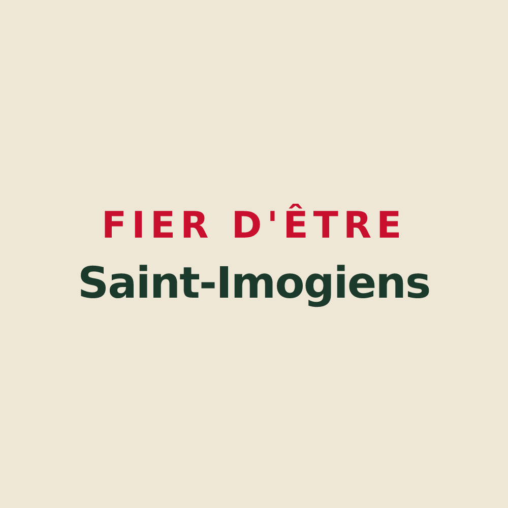 Tote bag « Fier d'être Saint-Imogiens » — design pour Saint-Imoges